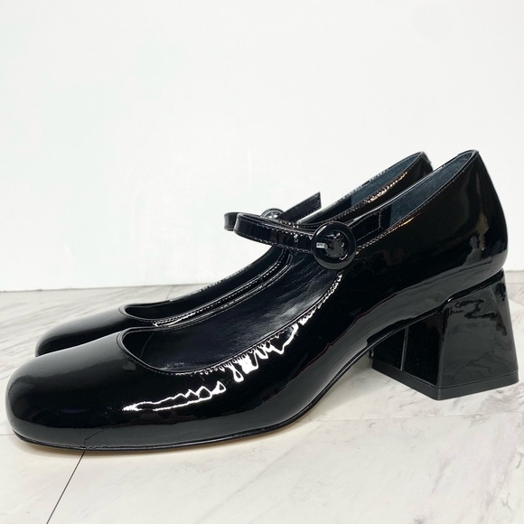Marc Fisher Shoes - New! Marc Fisher Nessily Black Patent Block Heel Mary Jane Pump 9 1/2 M